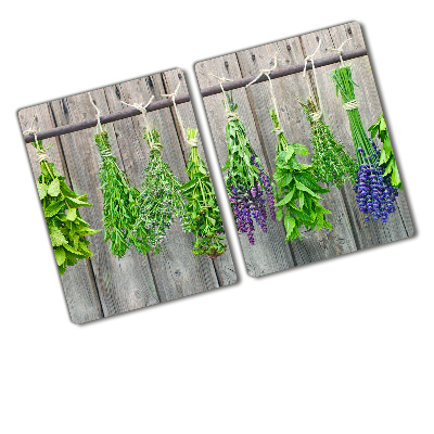 Protection plaque induction Herbes sur une ficelle