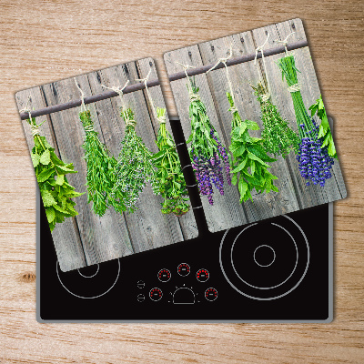 Protection plaque induction Herbes sur une ficelle