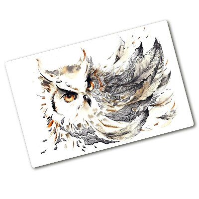 Protection plaque induction Illustration d'un hibou