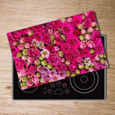 Protection pour plaque de cuisson Roses roses