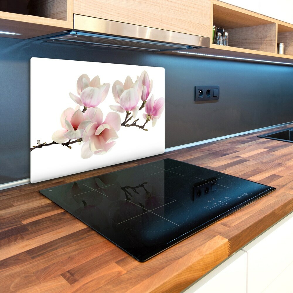 Protection pour plaque de cuisson Fleur de magnolia