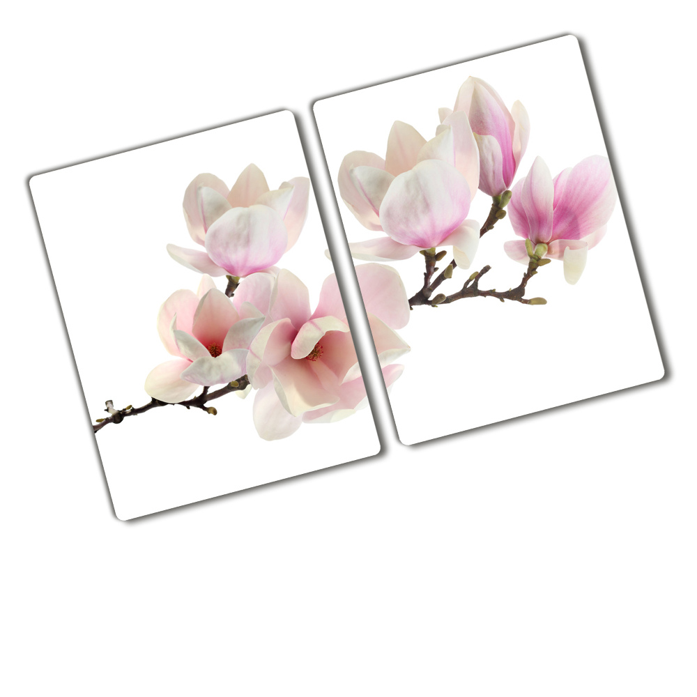 Protection pour plaque de cuisson Fleur de magnolia