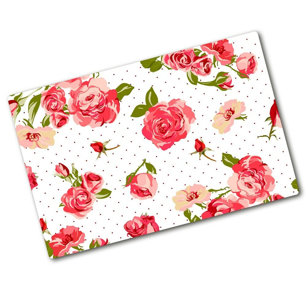 Cache plaque de cuisson Roses