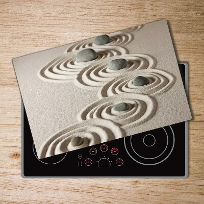 Protection plaque induction Pierres zen sable