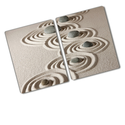 Protection plaque induction Pierres zen sable