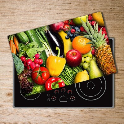 Planche à découper en verre Légumes et fruits