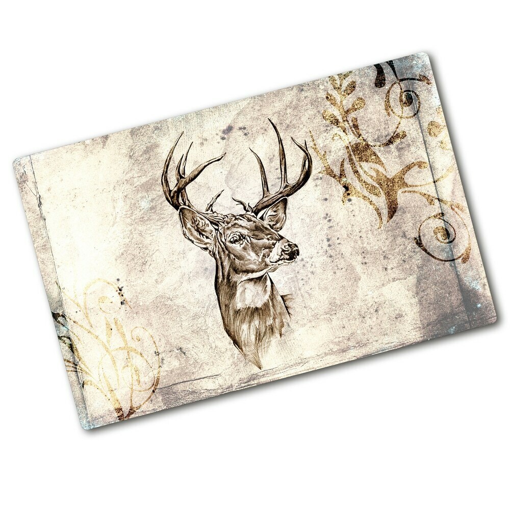 Protection plaque induction Illustration d'un cerf