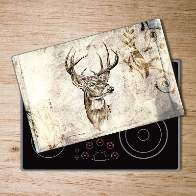 Protection plaque induction Illustration d'un cerf