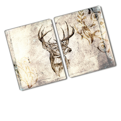 Protection plaque induction Illustration d'un cerf