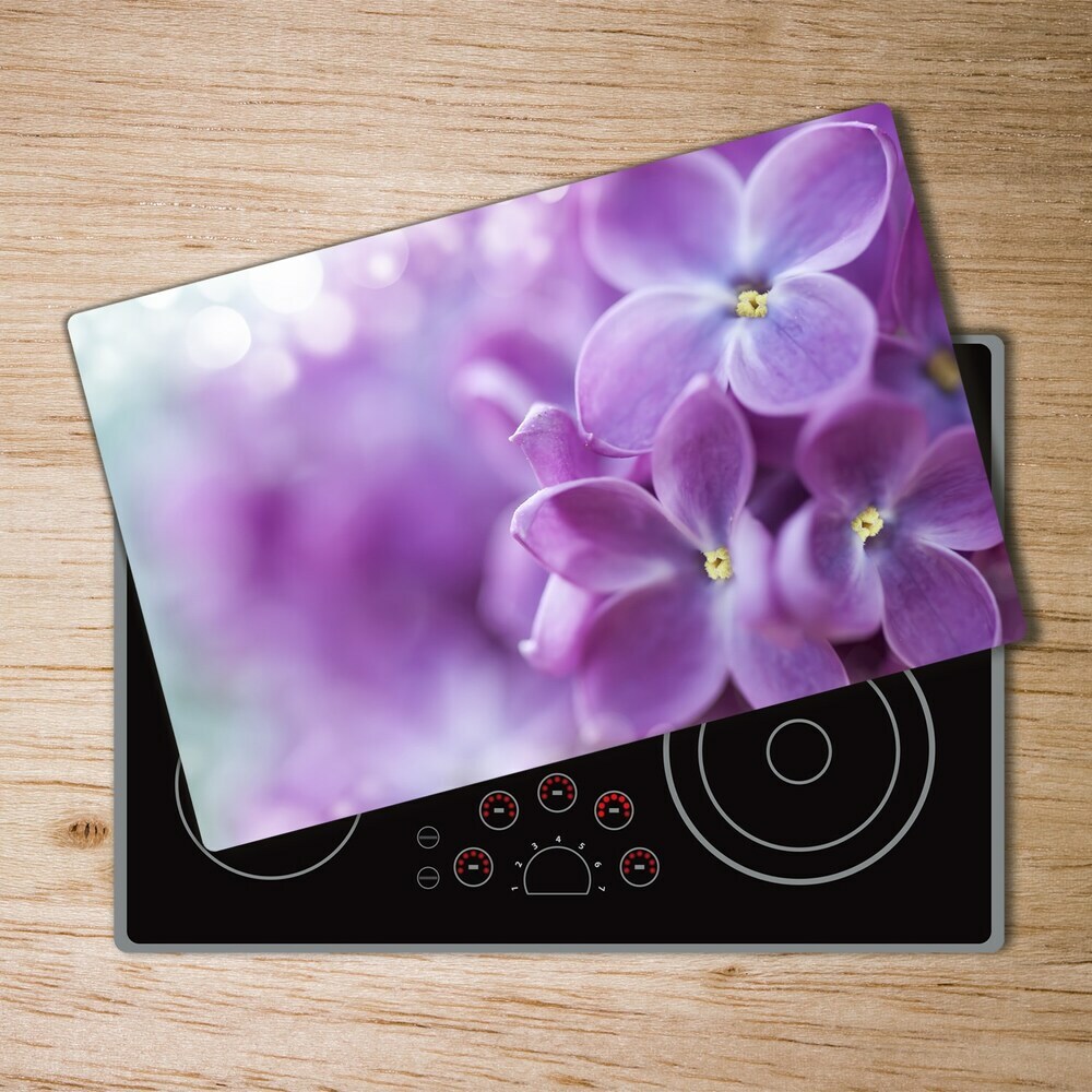 Protection pour plaque de cuisson Fleurs de lilas