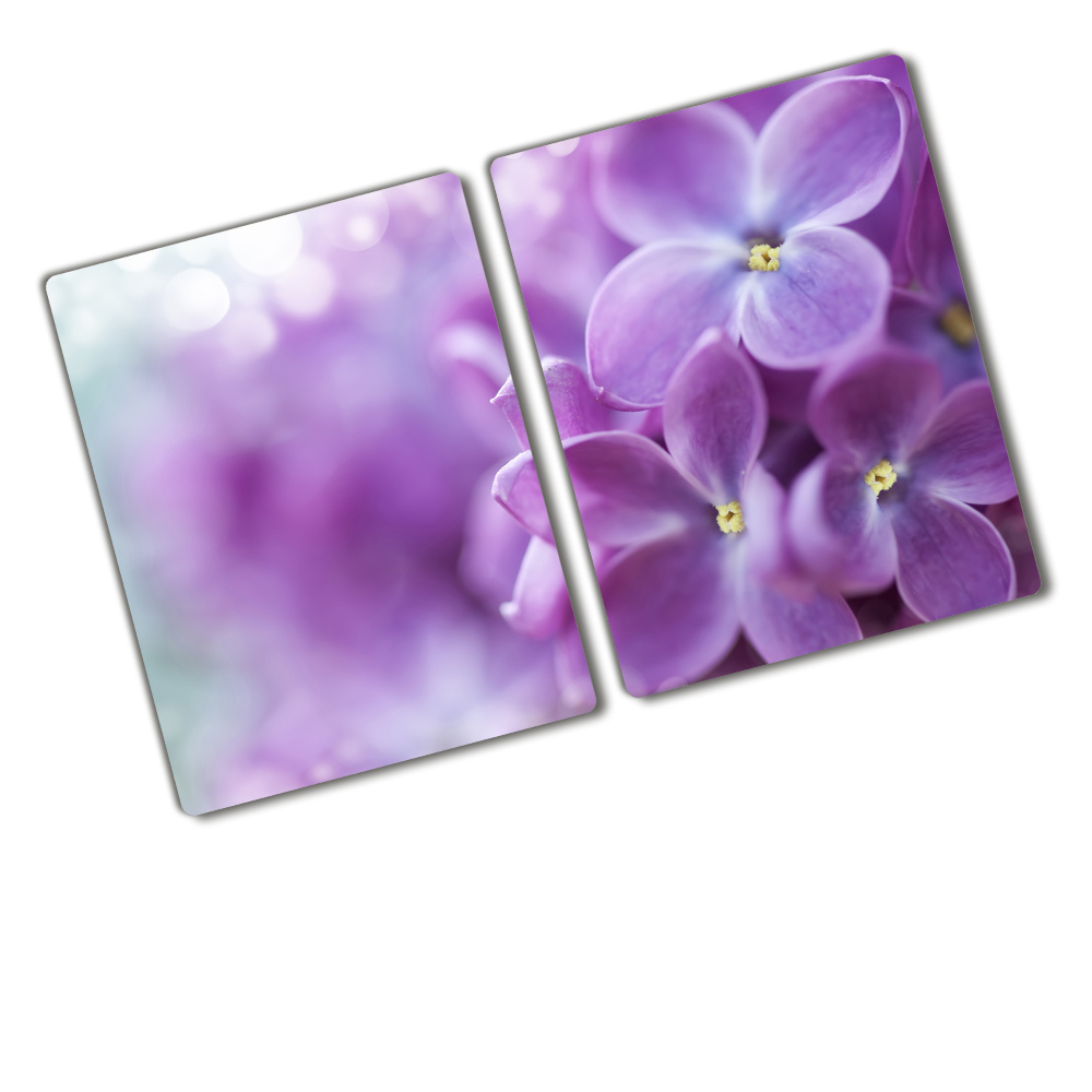 Protection pour plaque de cuisson Fleurs de lilas