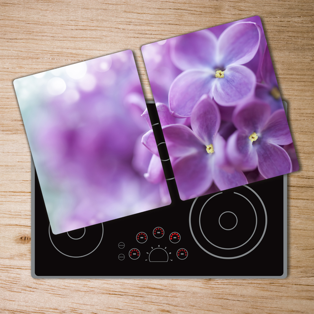 Protection pour plaque de cuisson Fleurs de lilas