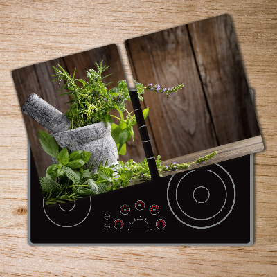 Protection plaque induction Herbes au mortier