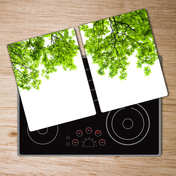 Protection pour plaque de cuisson Feuilles de chêne