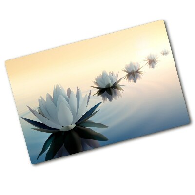 Protection pour plaque de cuisson Fleurs de lotus