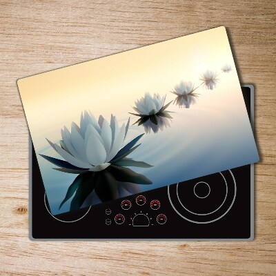 Protection pour plaque de cuisson Fleurs de lotus