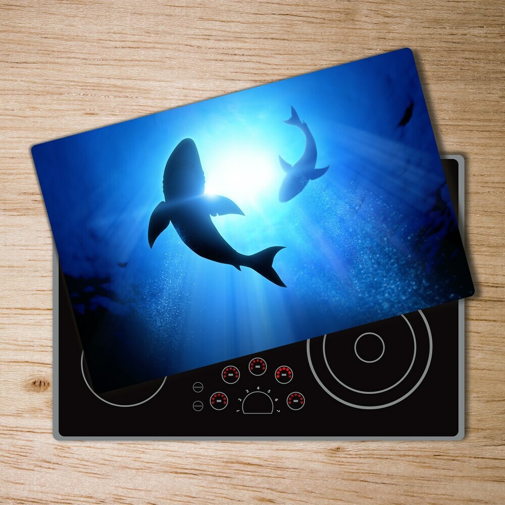 Protection plaque induction Deux requins