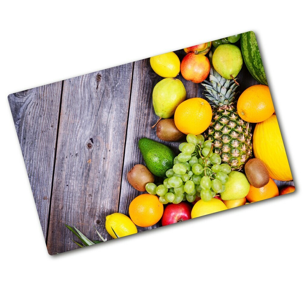 Cache plaque de cuisson Fruits sur bois