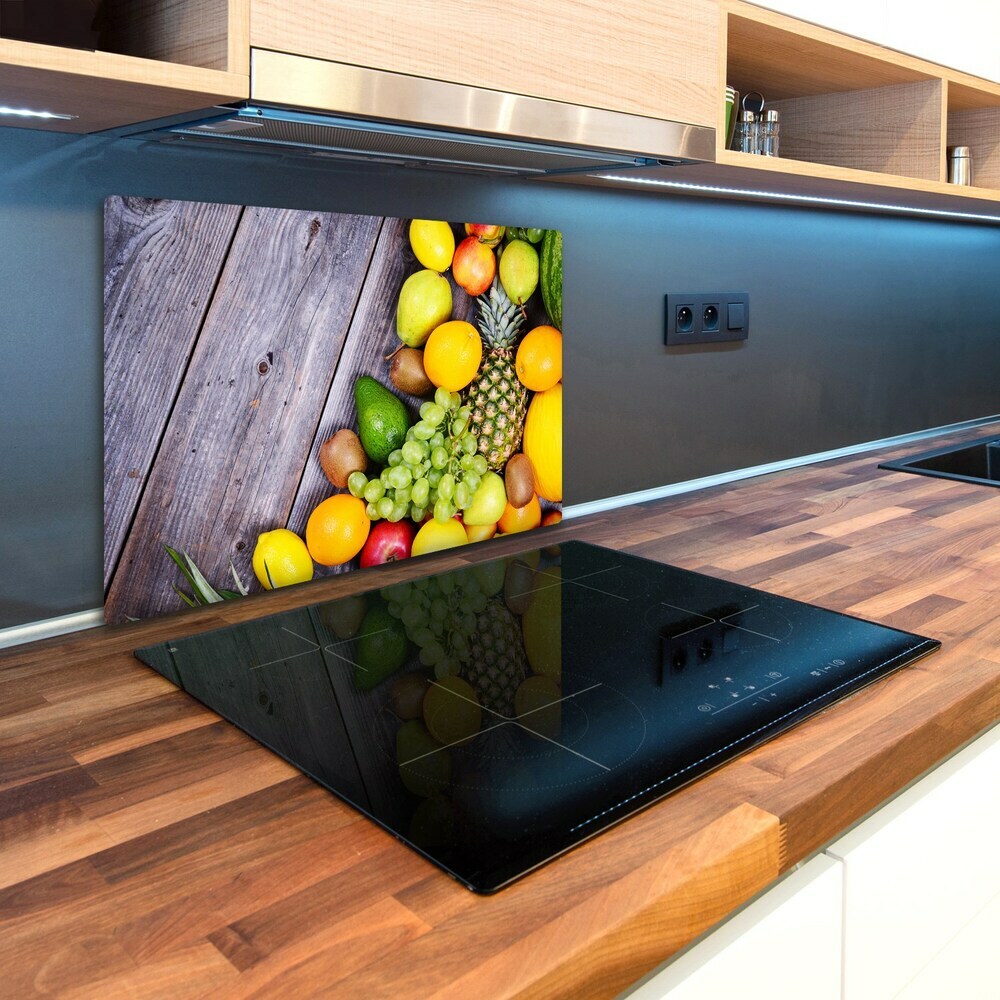 Cache plaque de cuisson Fruits sur bois