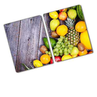 Cache plaque de cuisson Fruits sur bois