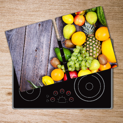 Cache plaque de cuisson Fruits sur bois