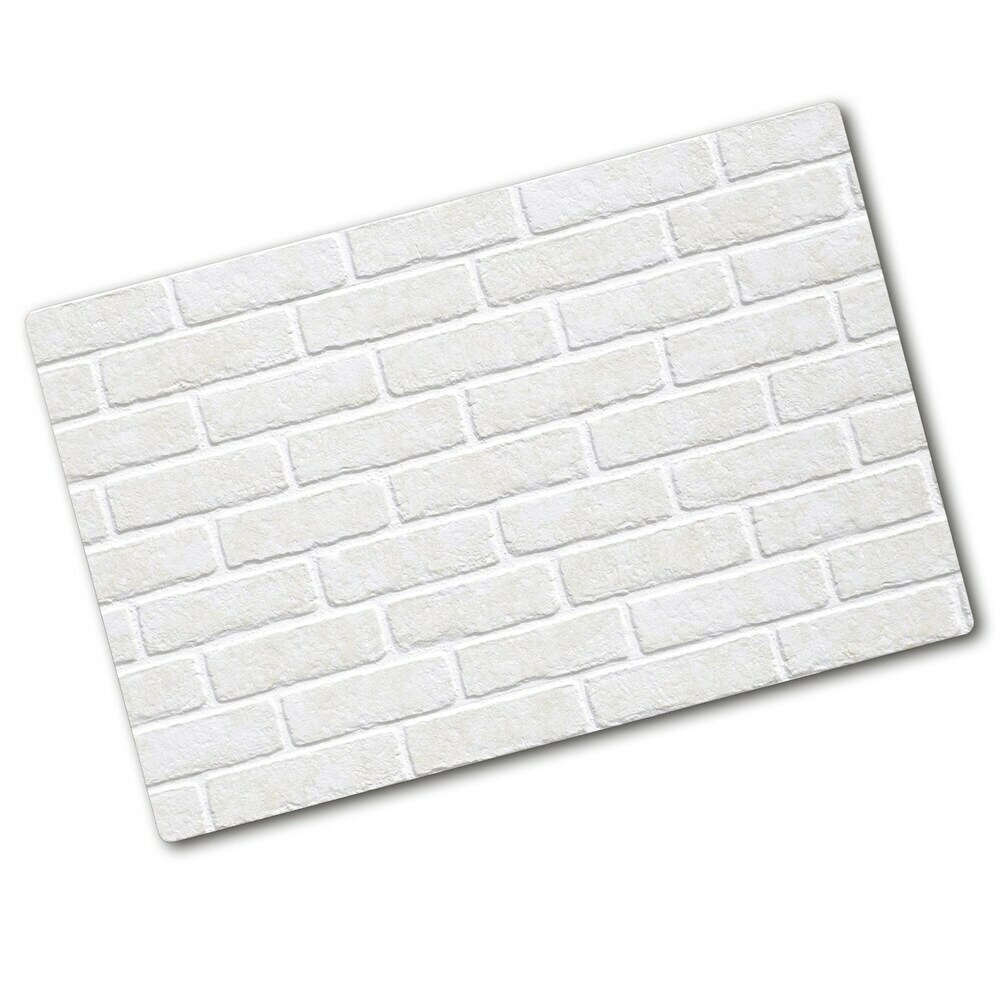 Protection pour plaque de cuisson Mur de briques blanches