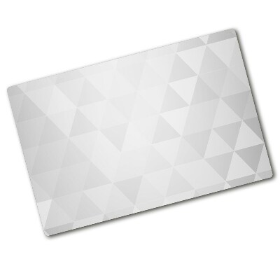 Protection pour plaque de cuisson Fond abstrait triangles blancs