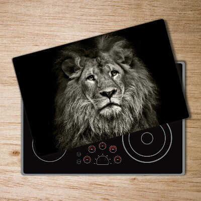 Protection plaque induction Portrait d'un lion