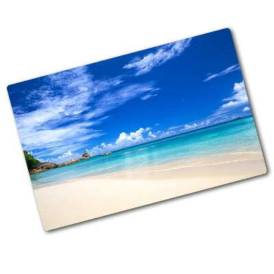 Cache plaque de cuisson Plage tropicale