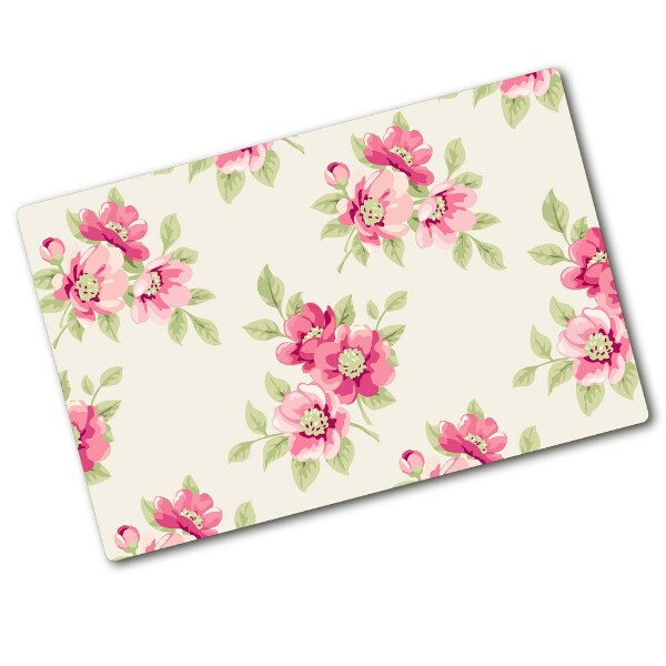 Cache plaque de cuisson Motif floral délicat