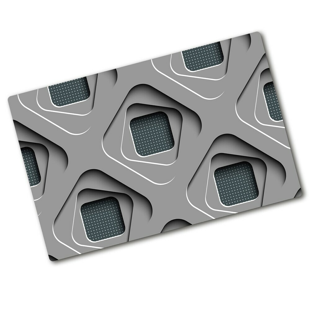 Protection pour plaque de cuisson Abstraction 3D gris