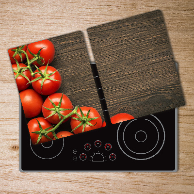 Cache plaque de cuisson Tomates sur bois