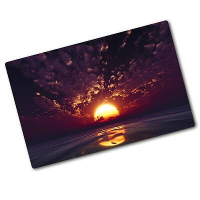 Protection pour plaque de cuisson Coucher de soleil