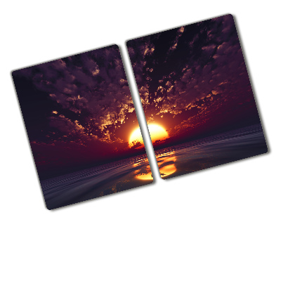 Protection pour plaque de cuisson Coucher de soleil