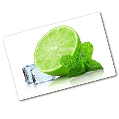 Cache plaque de cuisson Citron vert avec glace