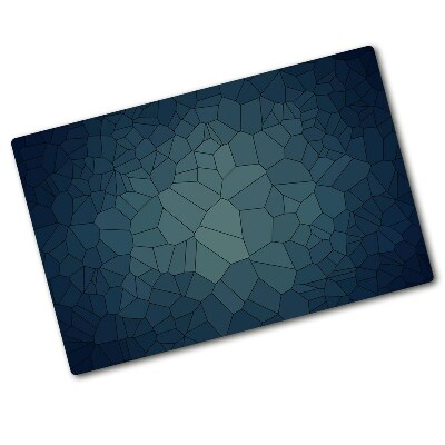 Protection pour plaque de cuisson Fond abstrait de motifs bleus