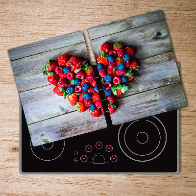 Cache plaque de cuisson Coeurs de fruits