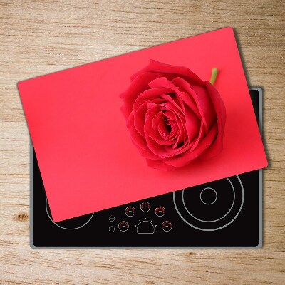 Protection pour plaque de cuisson Rose rouge