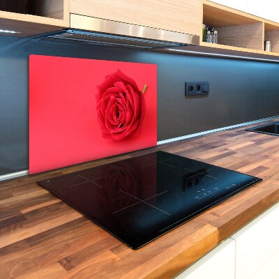 Protection pour plaque de cuisson Rose rouge