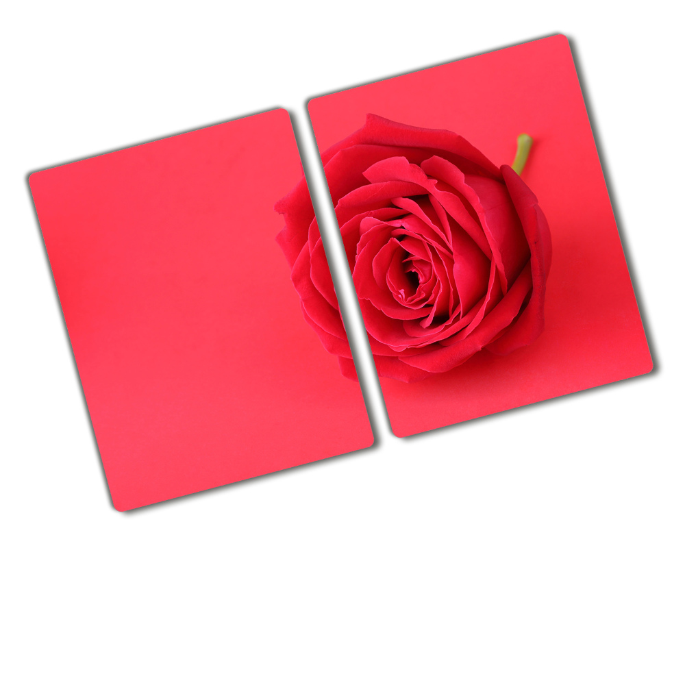 Protection pour plaque de cuisson Rose rouge