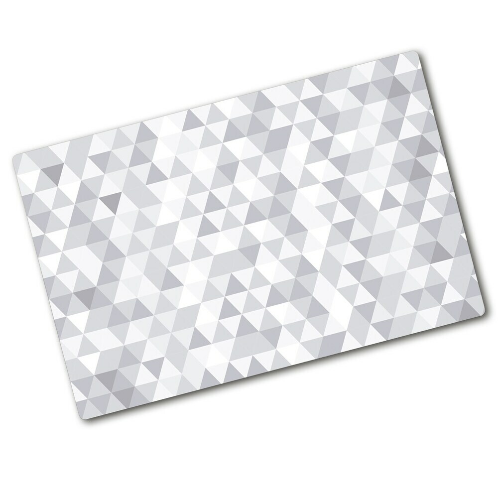 Cache plaque de cuisson Triangles gris