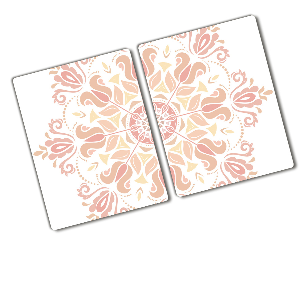 Protection pour plaque de cuisson Ornements roses