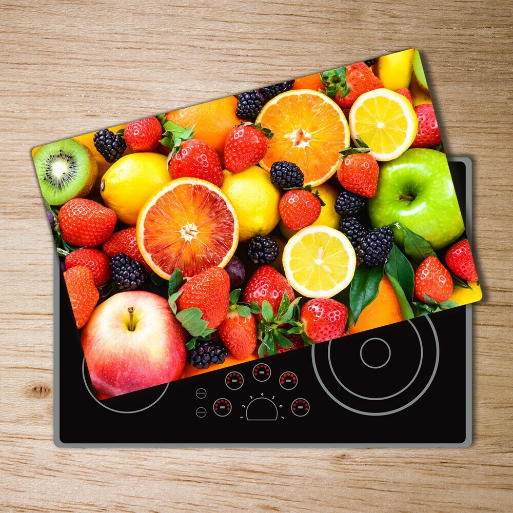 Protection pour plaque de cuisson Fruits colorés