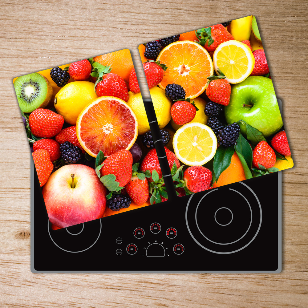 Protection pour plaque de cuisson Fruits colorés