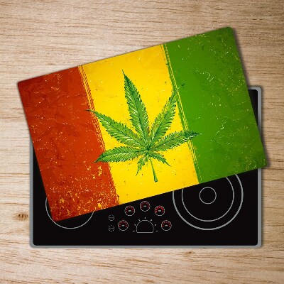 Protection plaque induction Drapeau rasta Cartes et drapeaux