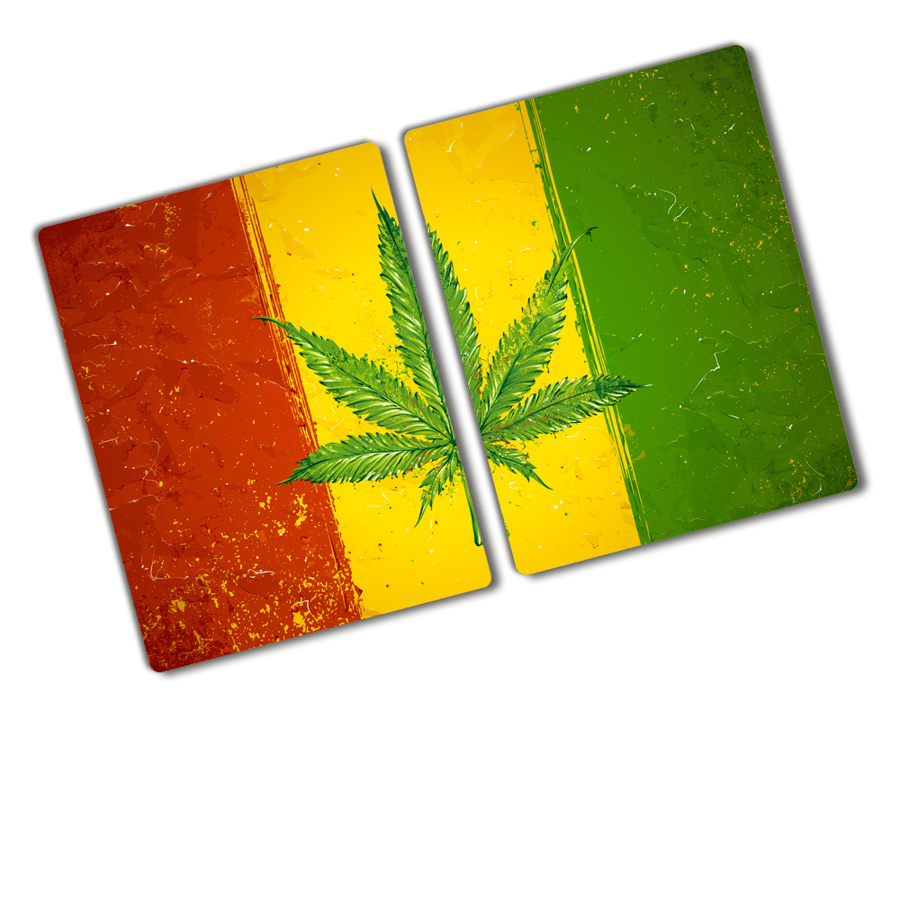 Protection plaque induction Drapeau rasta Cartes et drapeaux