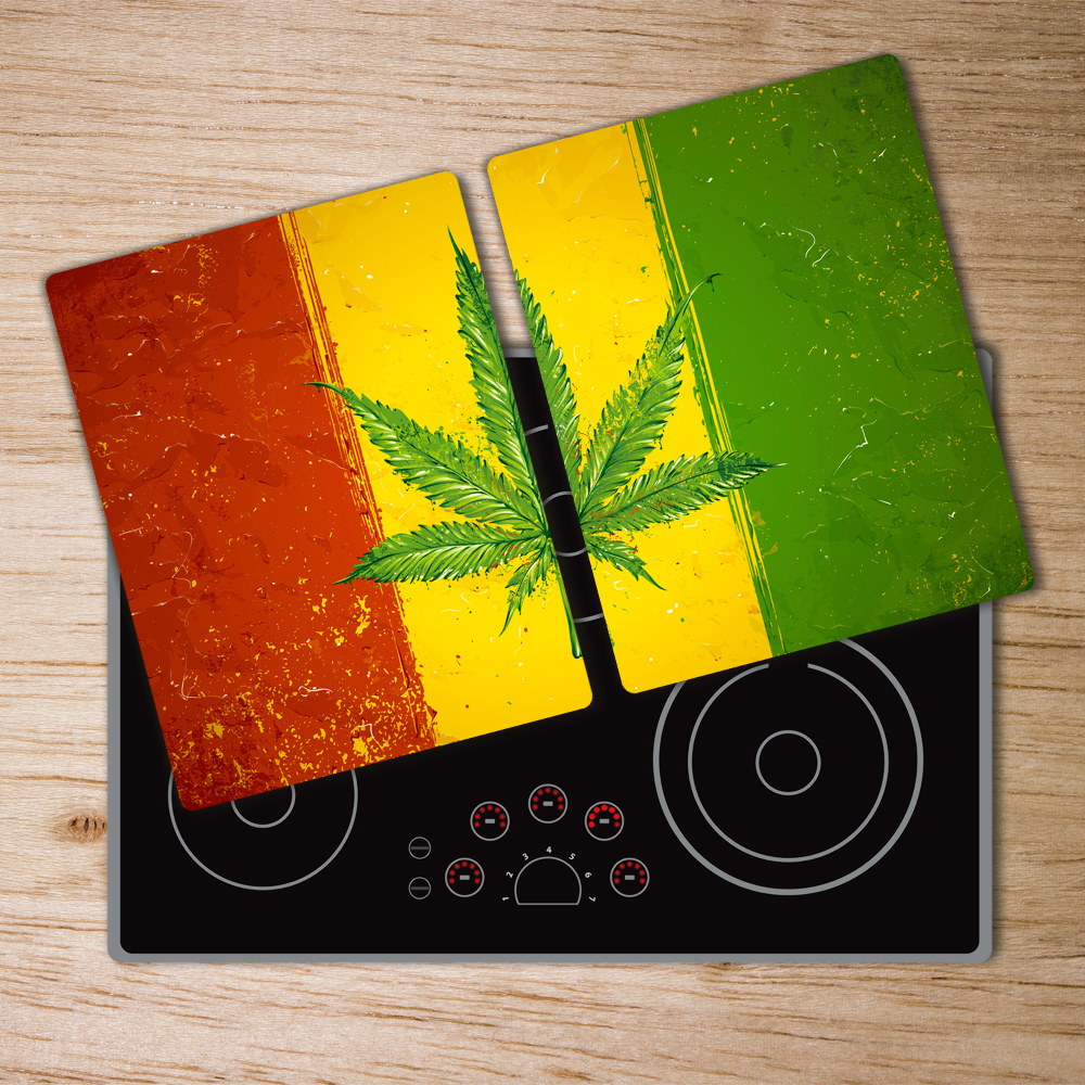 Protection plaque induction Drapeau rasta Cartes et drapeaux