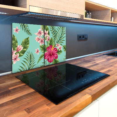 Protège plaque de cuisson Motif hawaïen