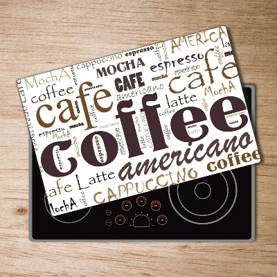 Cache plaque de cuisson Café Sayings