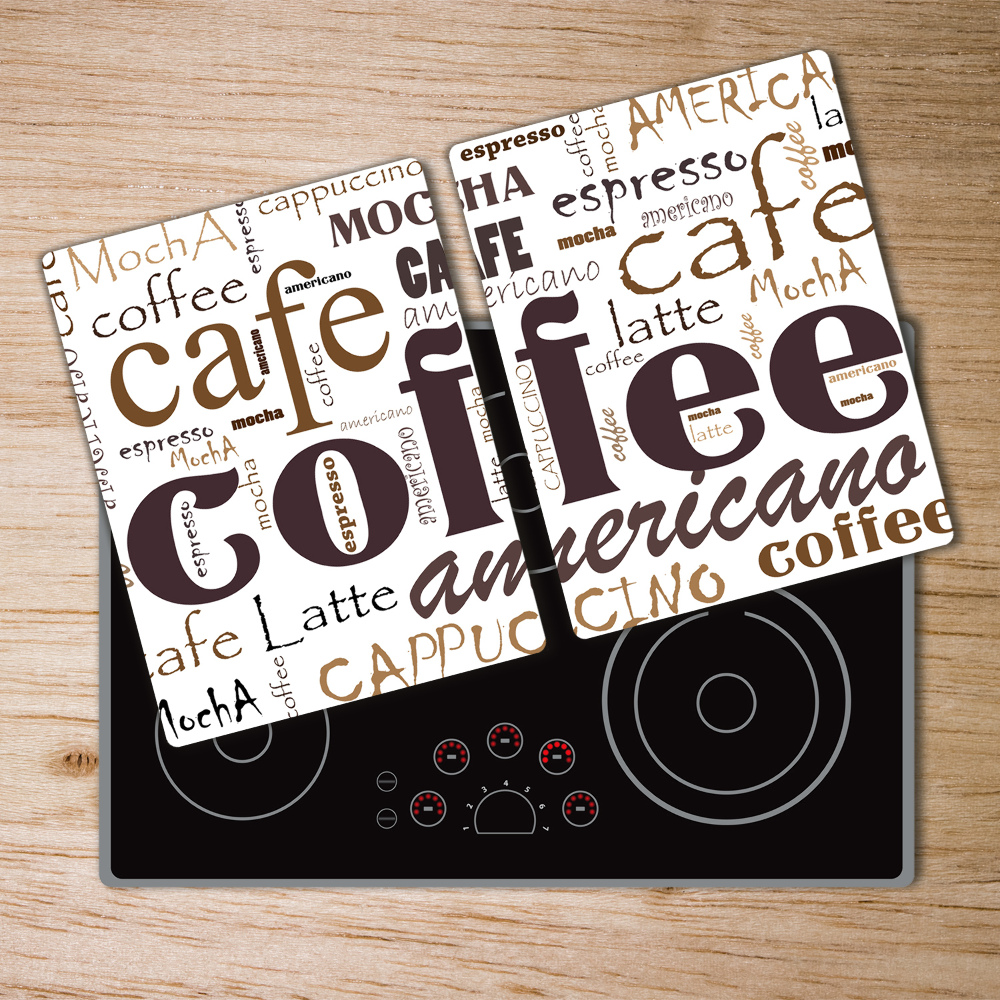 Cache plaque de cuisson Café Sayings